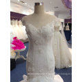 Elegant High Quality Illusion Neck Real Mermaid Robe de mariée